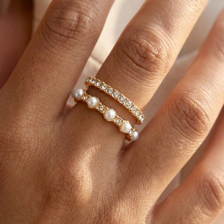 Pearlesque Gold Ring