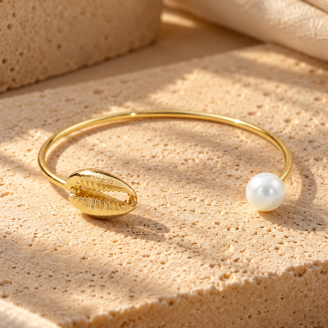 Ocean Of Pearls Gold Bracelet