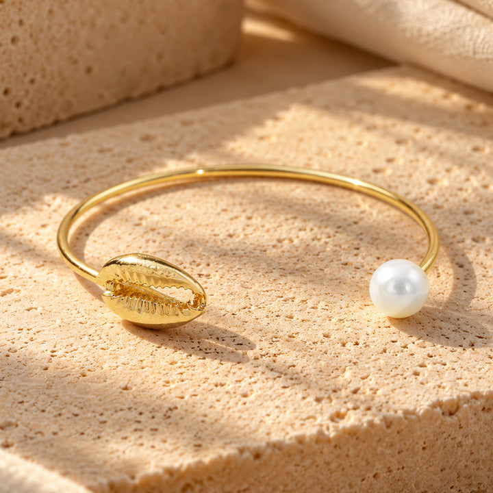 Ocean Of Pearls Gold Bracelet