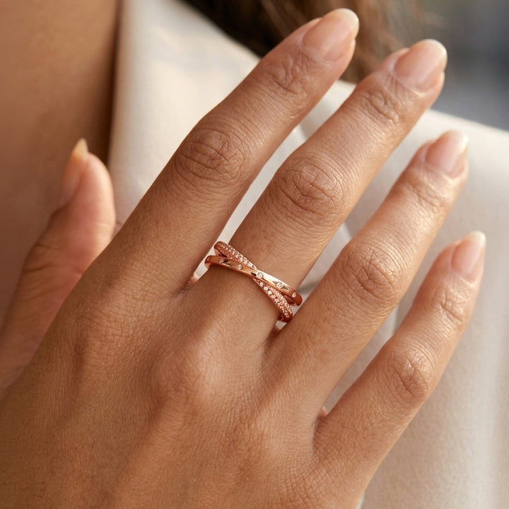 Fortuna Dainty Rosegold Ring