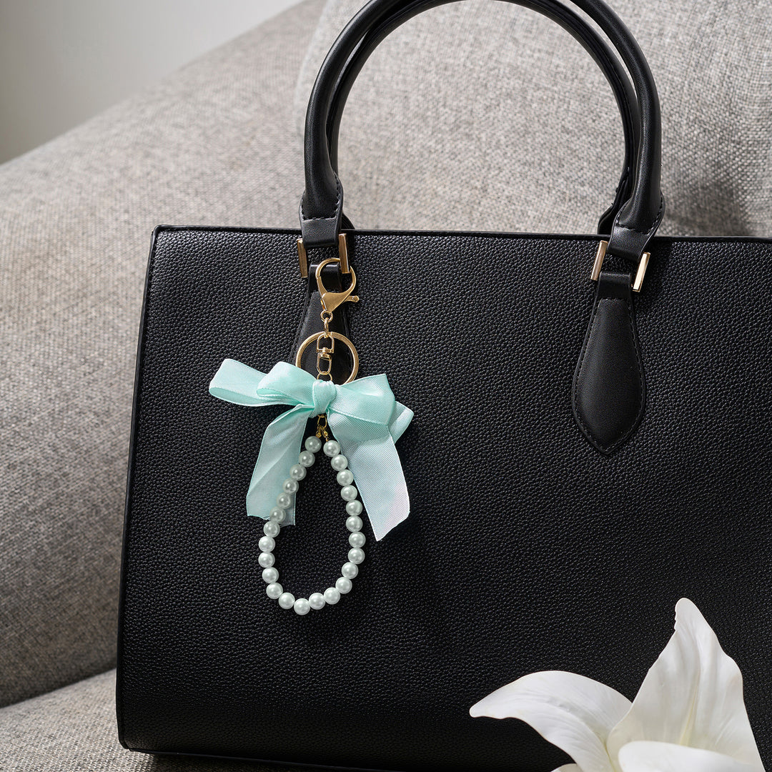 Baby Bow Blue Bag Charm