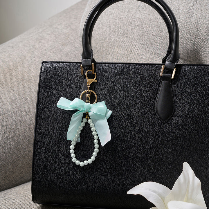 Baby Bow Blue Bag Charm