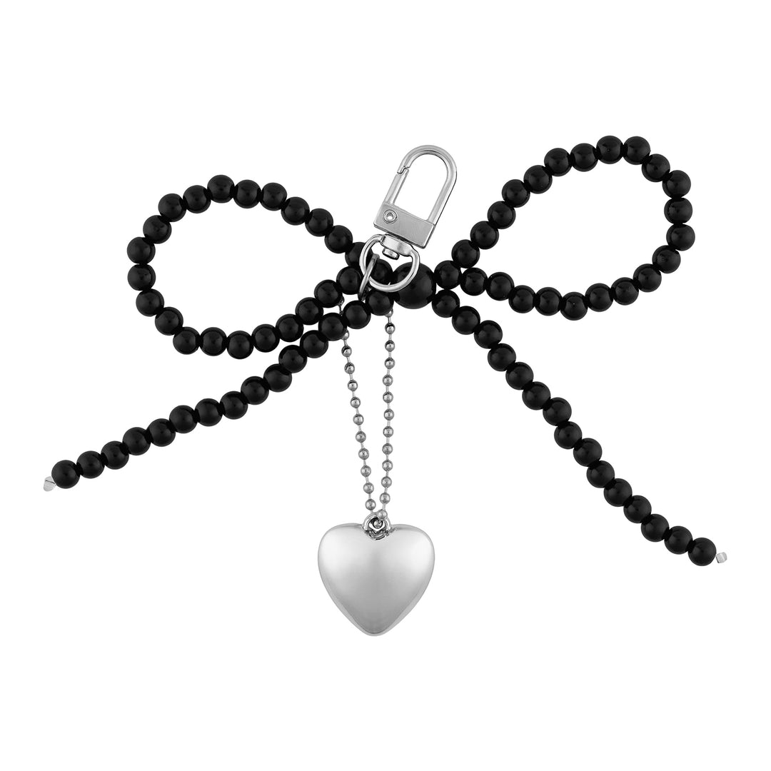 Badie Bow Black Bag Charm