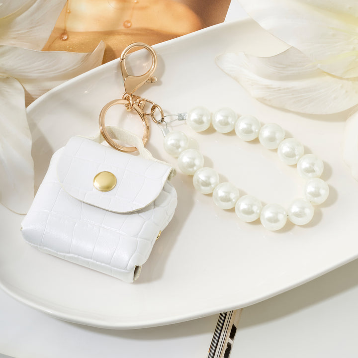 Cotton Pop White Bag Charm