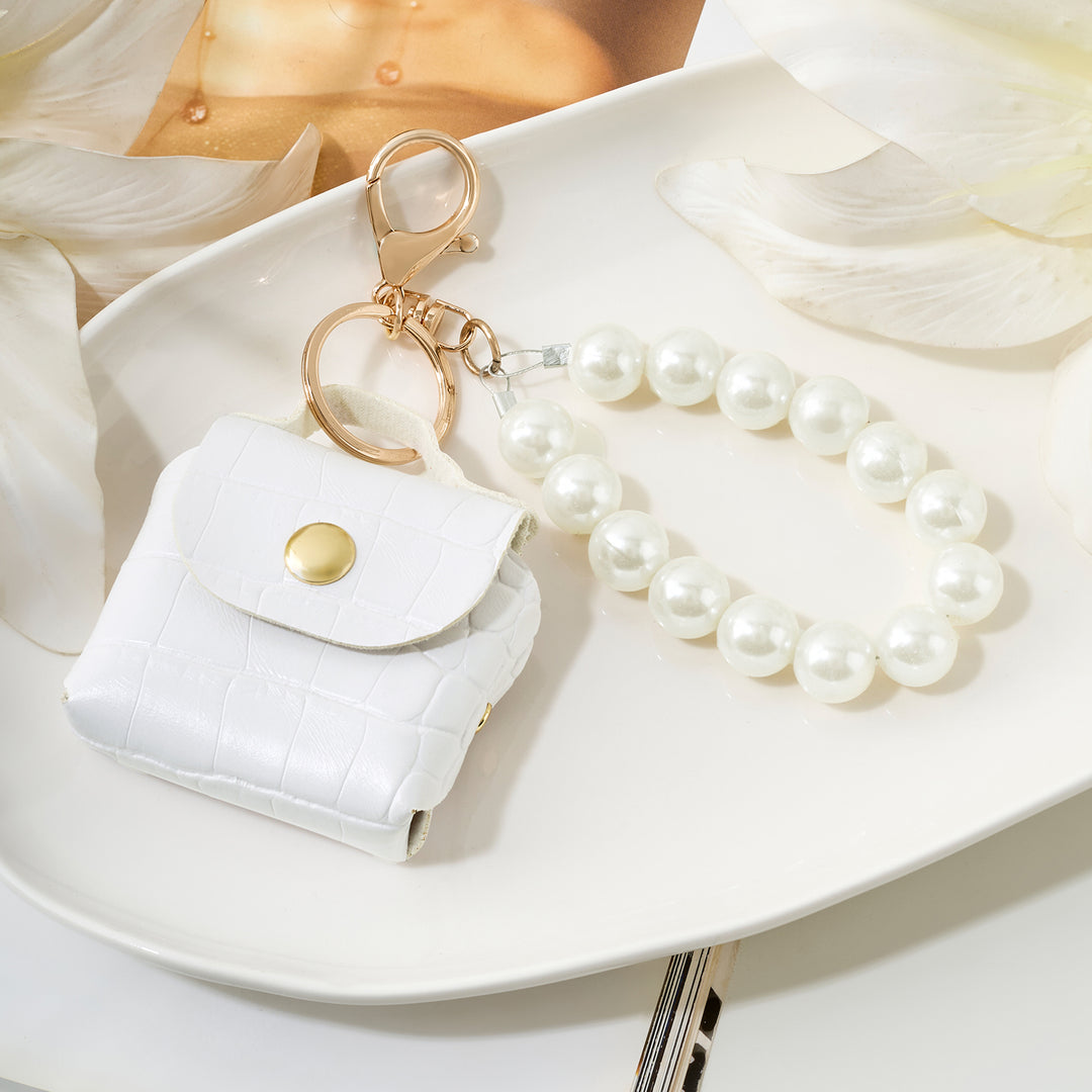 Cotton Pop White Bag Charm