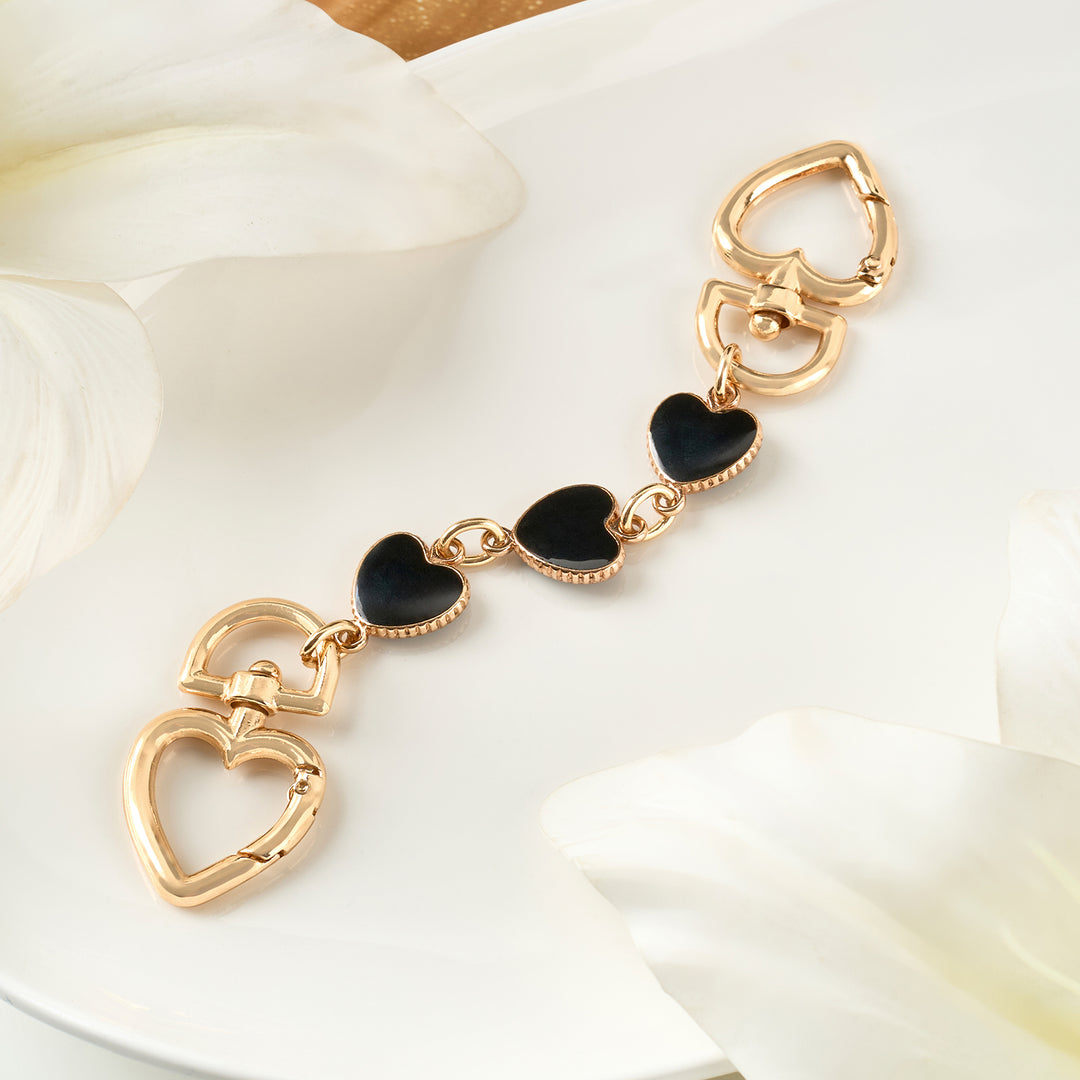 Heart-lush Black Bag Charm