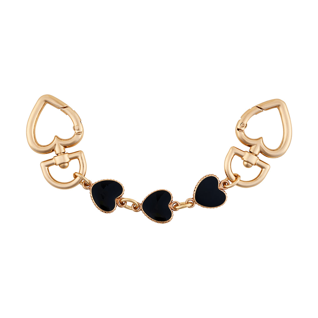 Heart-lush Black Bag Charm