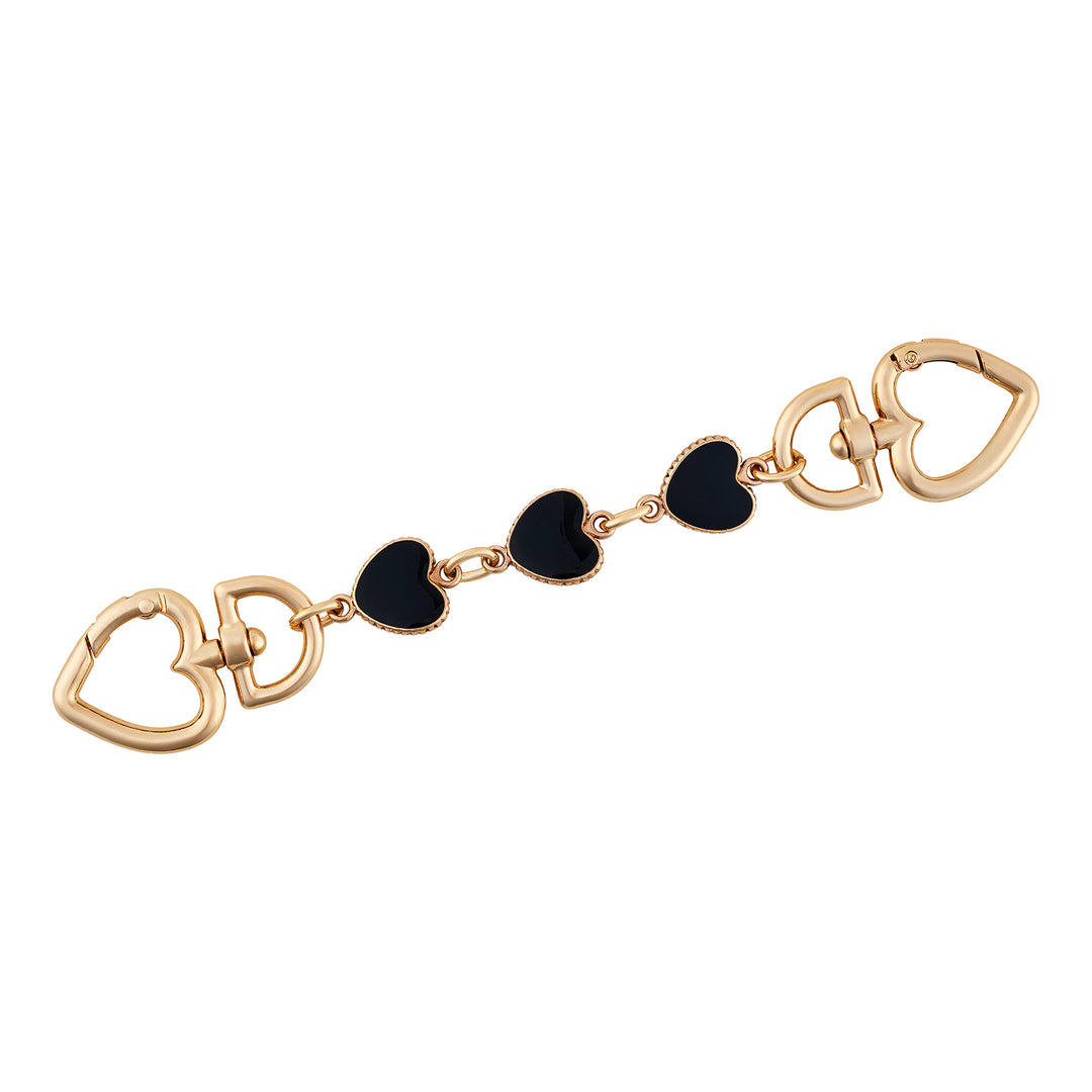 Heart-lush Black Bag Charm