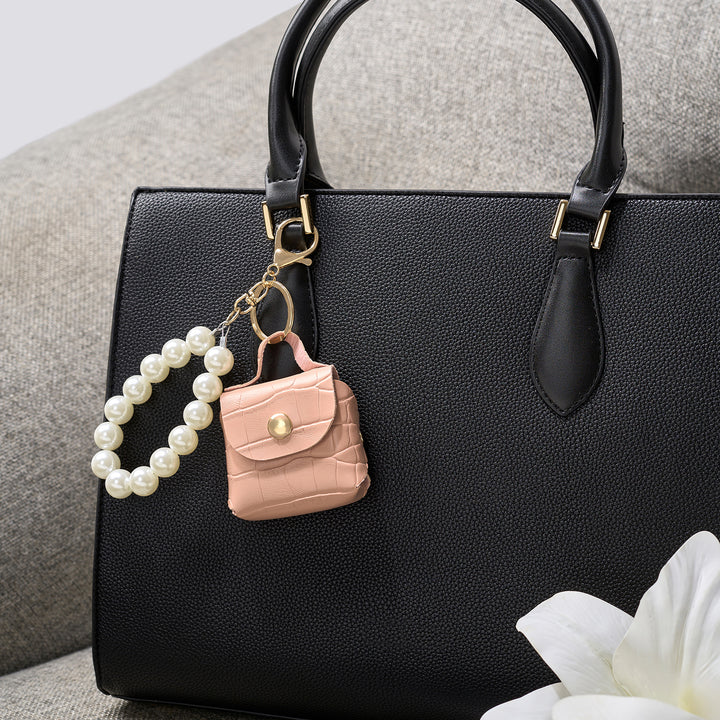 Peachie Puff Pink Bag Charm