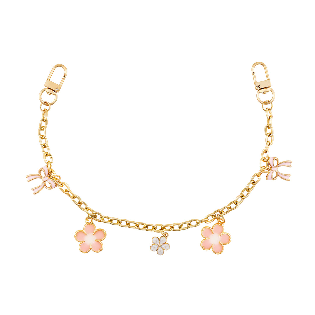 Fleurie Pink Bag Charm