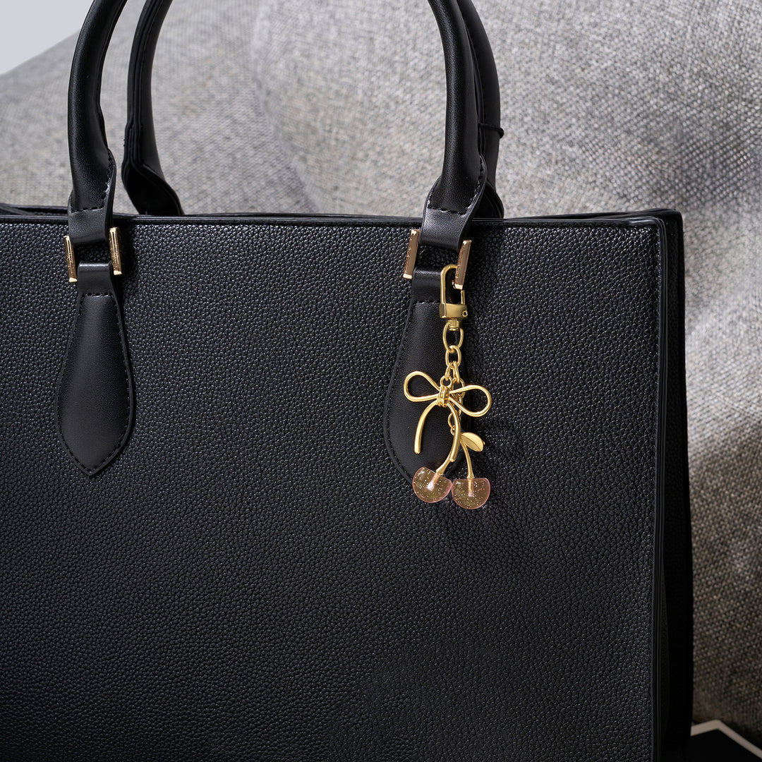 Cherry-Berry Pink Bag Charm