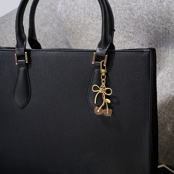 Cherry-Berry Pink Bag Charm