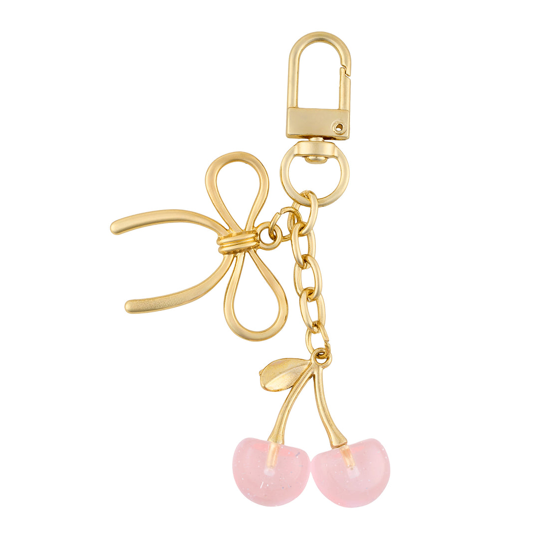Cherry-Berry Pink Bag Charm