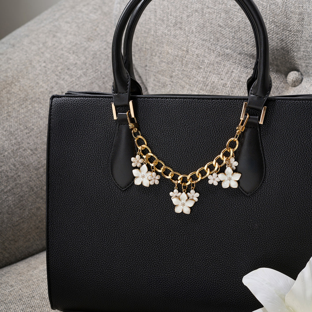Rosy Cheeks White Bag Charm