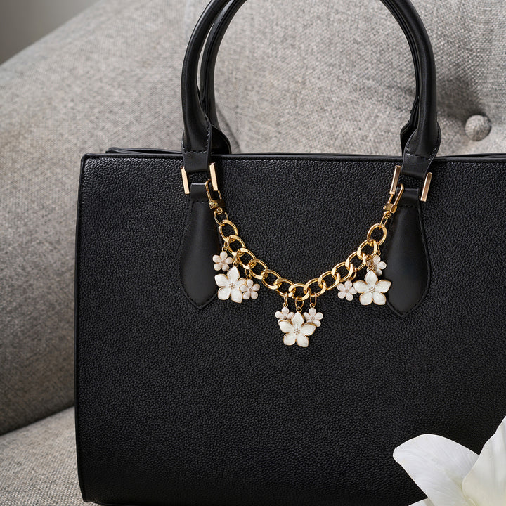 Rosy Cheeks White Bag Charm