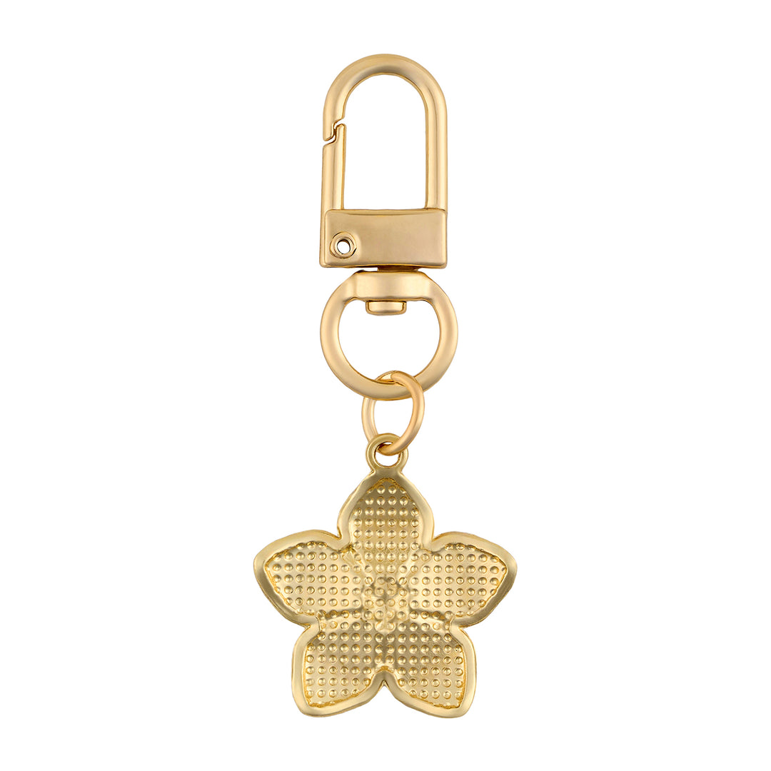 Daisy-Day White Floral Bag Charm