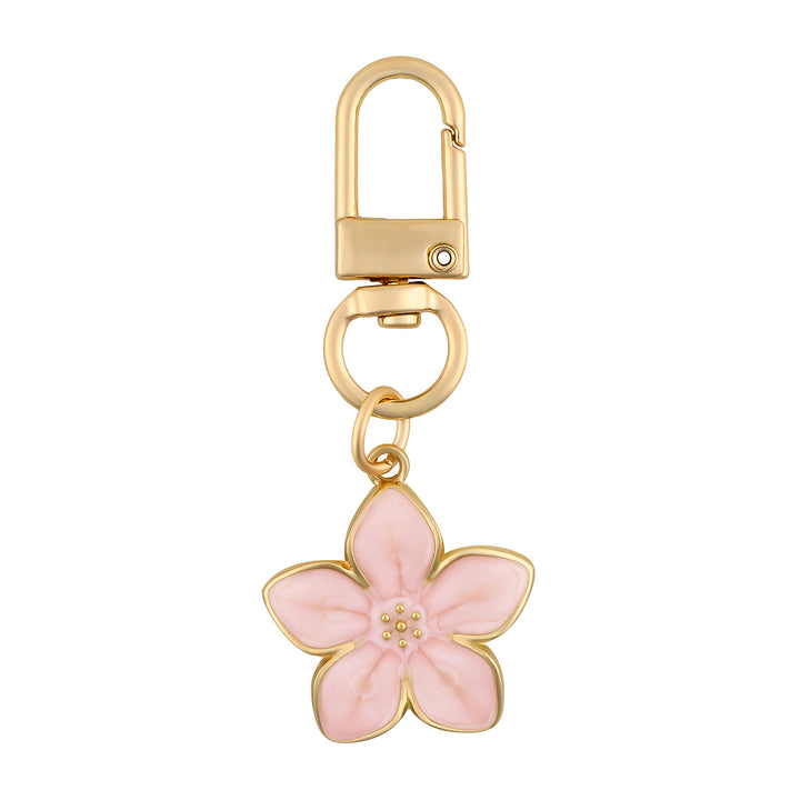 Daisy-Day Pink Floral Bag Charm