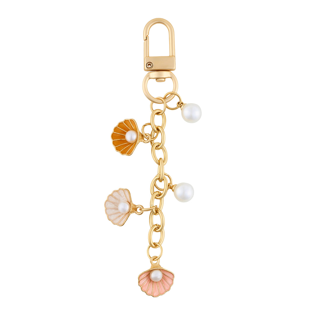 Pearlie Pop Pink Shell Bag Charm