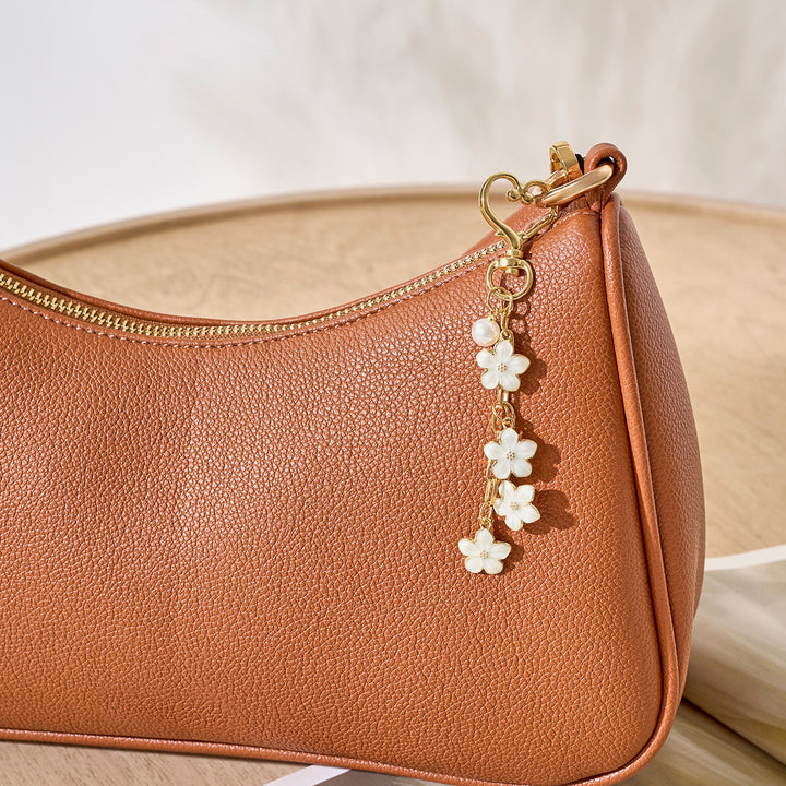 Cherry Blossomie White Bag Charm