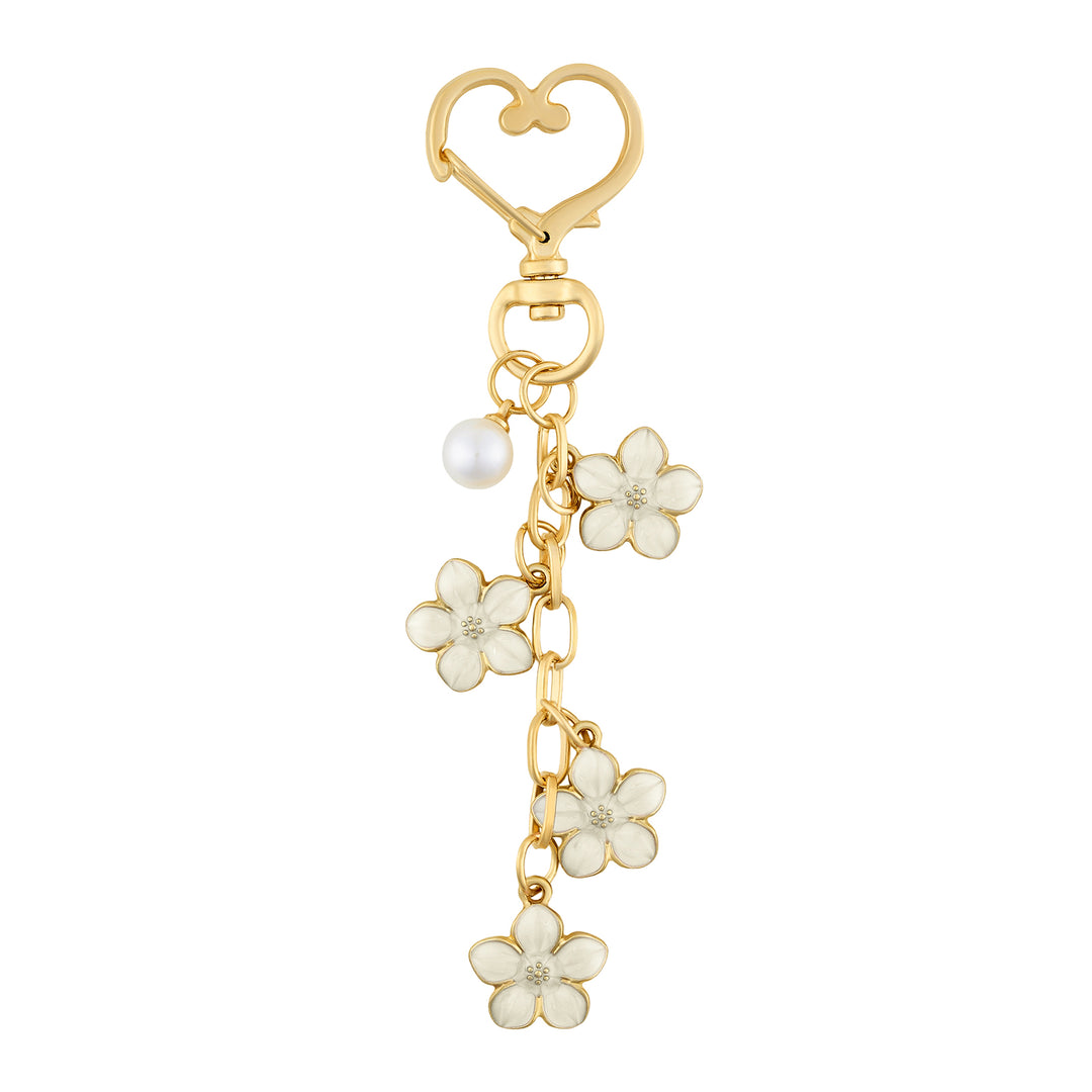 Cherry Blossomie White Bag Charm