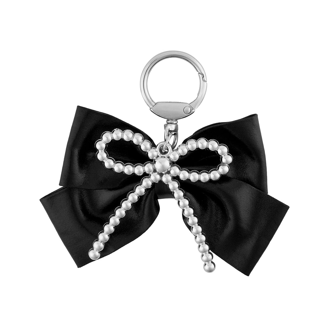 Twinkle Tie Black Bow Bag Charm