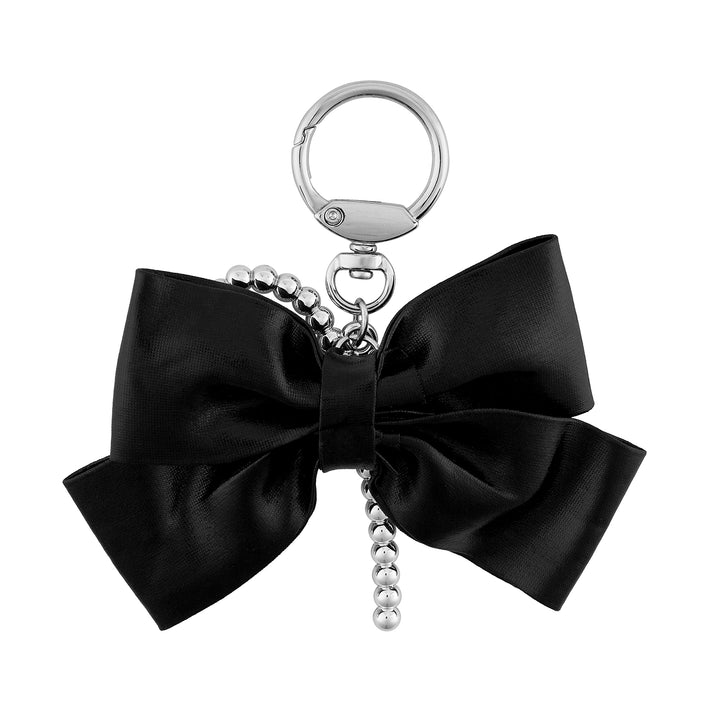 Twinkle Tie Black Bow Bag Charm