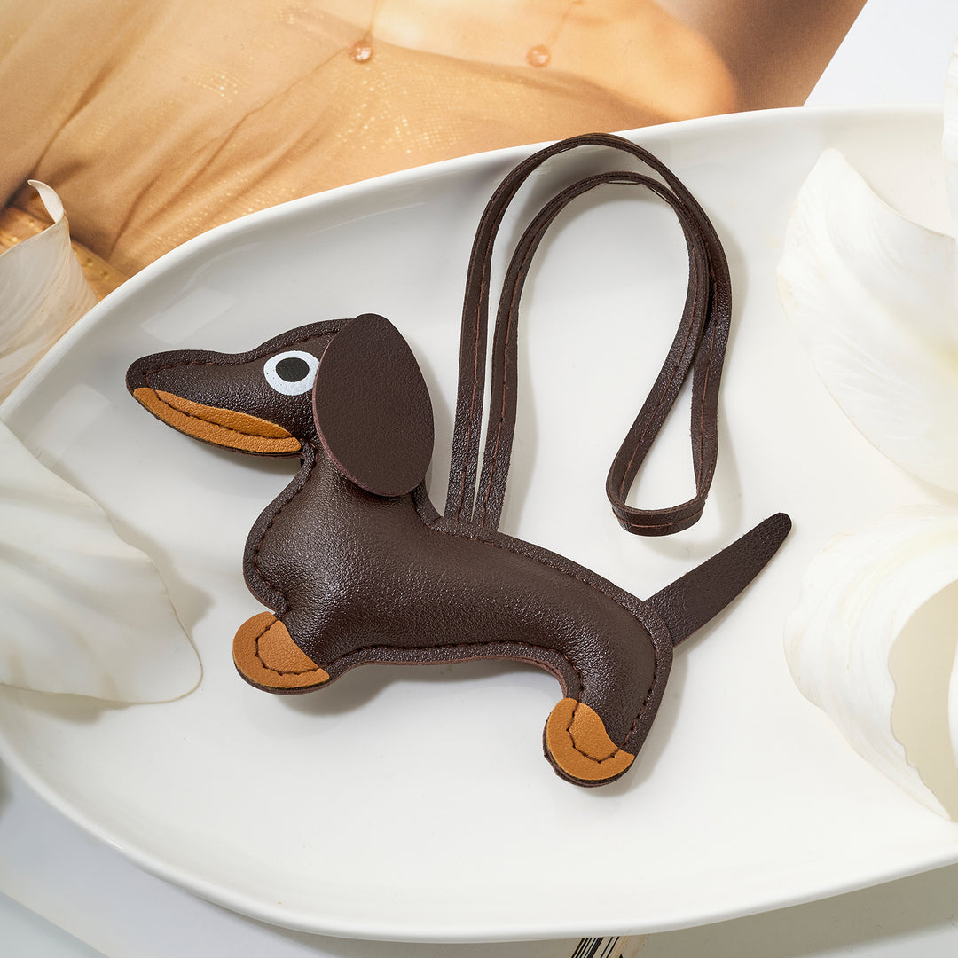 Woof-woof Dark Brown Bag Charm