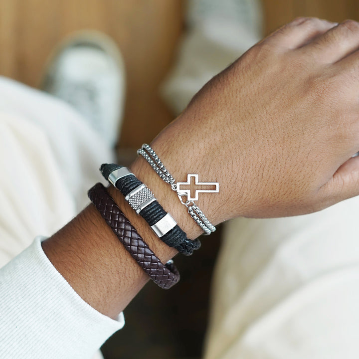 Sean Set of 3  Mens Bracelet Set
