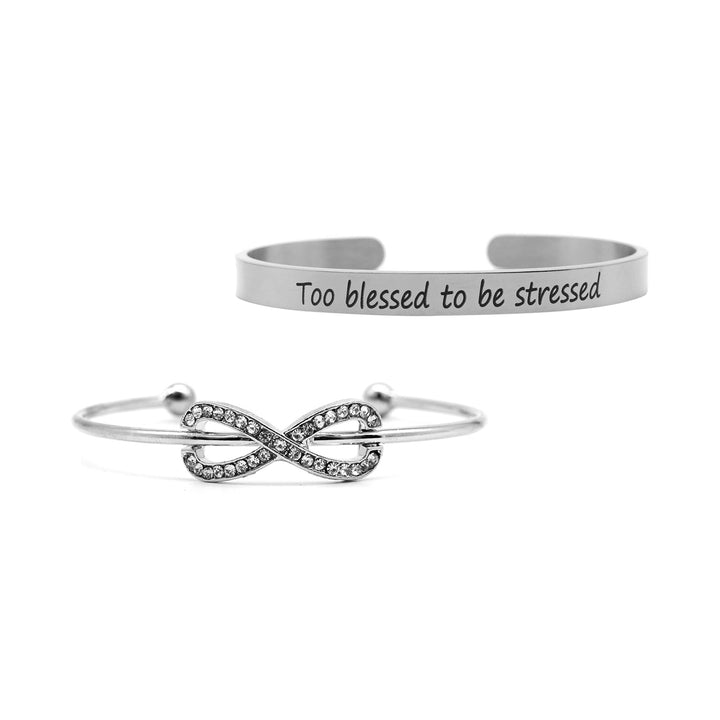 Val Set of 2 Silver Bracelet Set