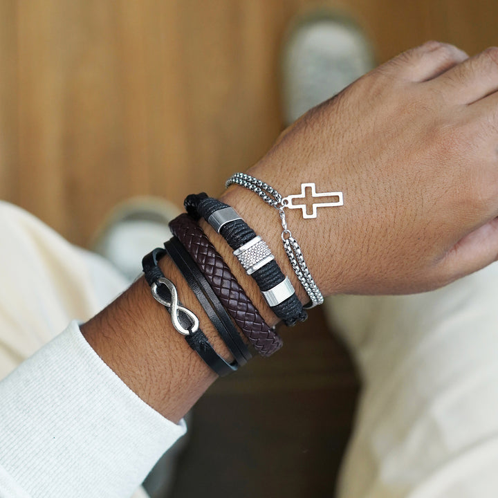 Danube Set of 4 Mens Bracelet Set