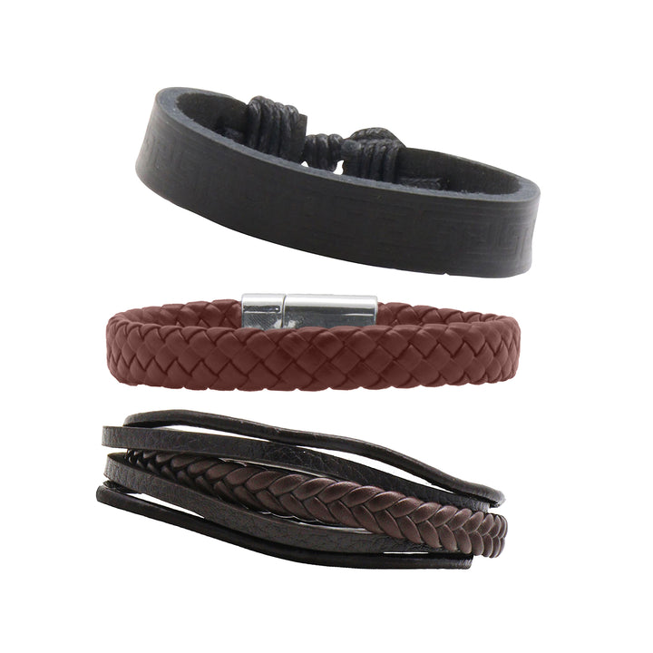 Shaun Set of 3 Mens Bracelet Set