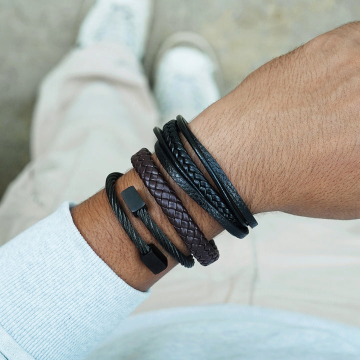 Jack set of 3 Mens Bracelet Set