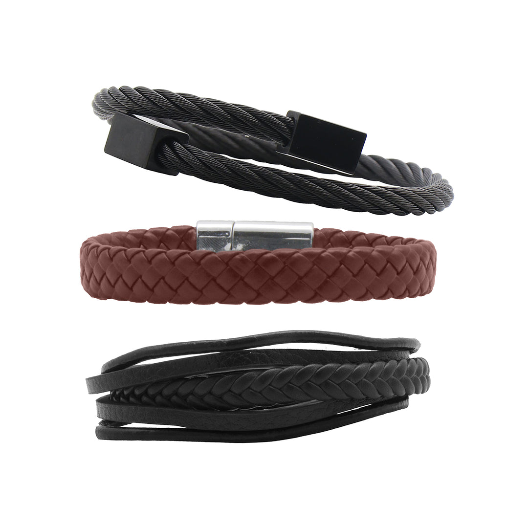 Jack set of 3 Mens Bracelet Set