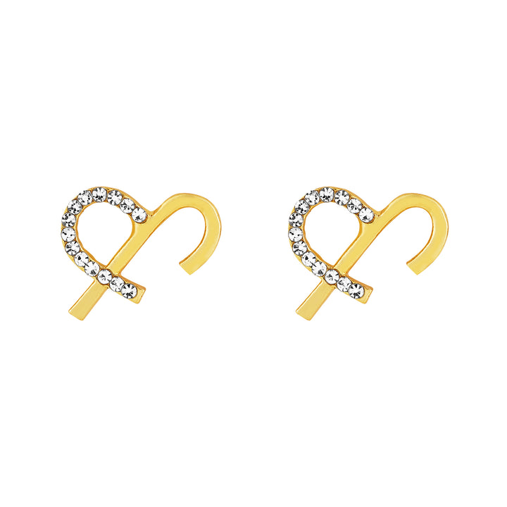 Solara Monogram Gold Earring