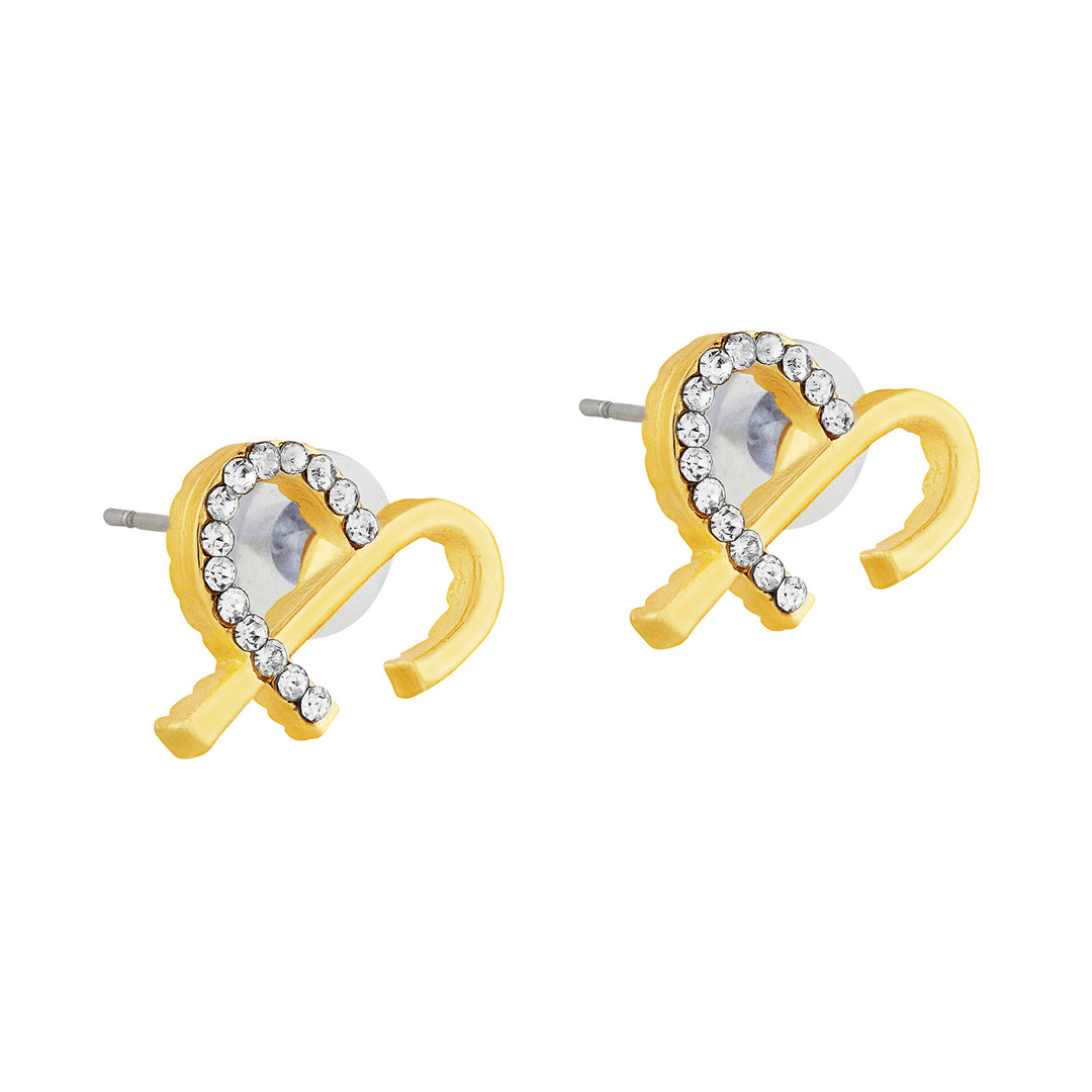 Solara Monogram Gold Earring