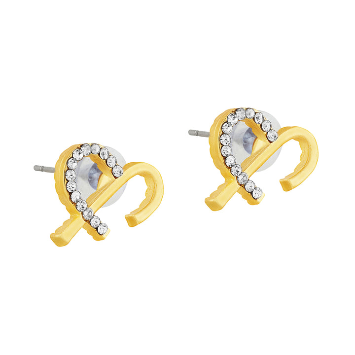 Solara Monogram Gold Earring