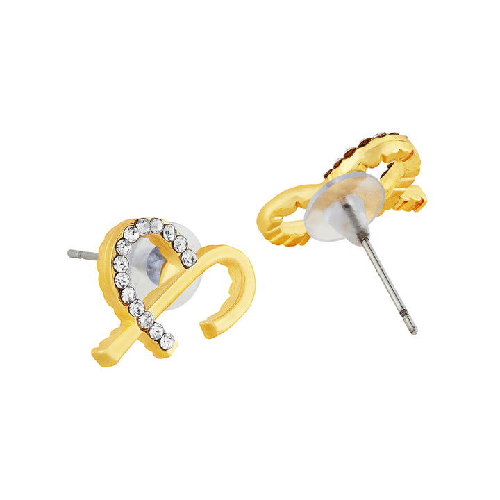 Solara Monogram Gold Earring