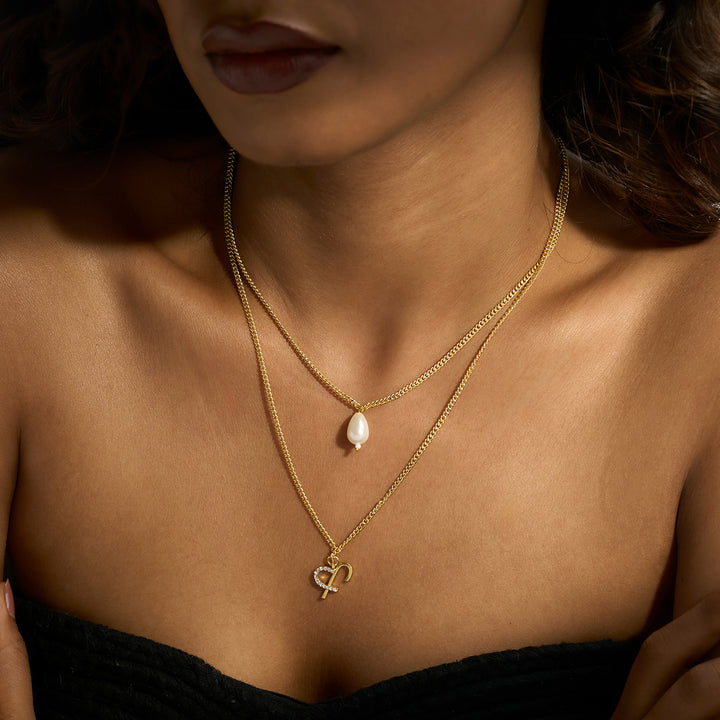 Aetheria Monogram Gold Necklace