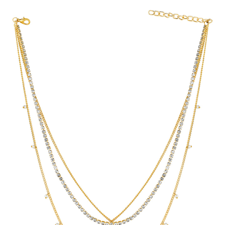 Eva Monogram Gold Necklace