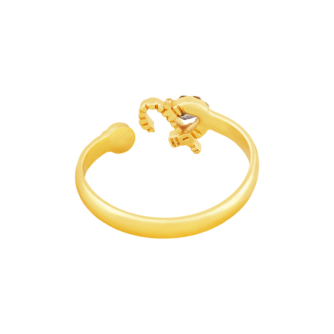 Caelina Monogram Gold Ring