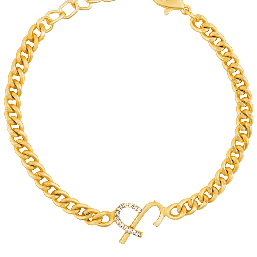 Venusia Monogram Gold Bracelet