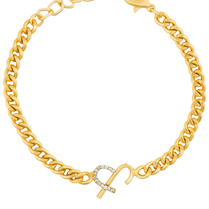 Venusia Monogram Gold Bracelet