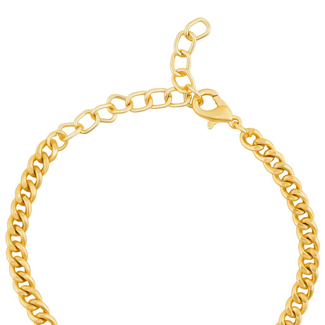 Venusia Monogram Gold Bracelet