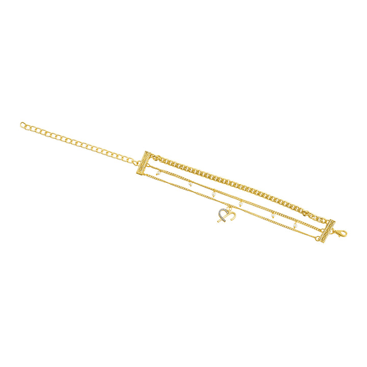 Astraia Monogram Gold Bracelet