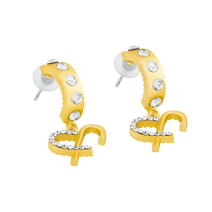 Lysia Monogram Gold Earring