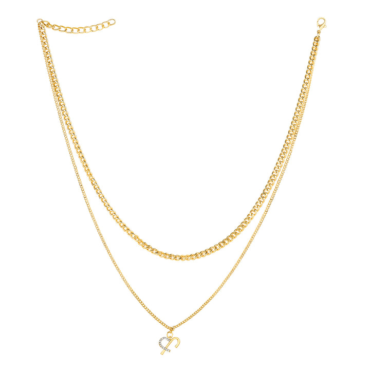 Luciya Monogram Gold Necklace