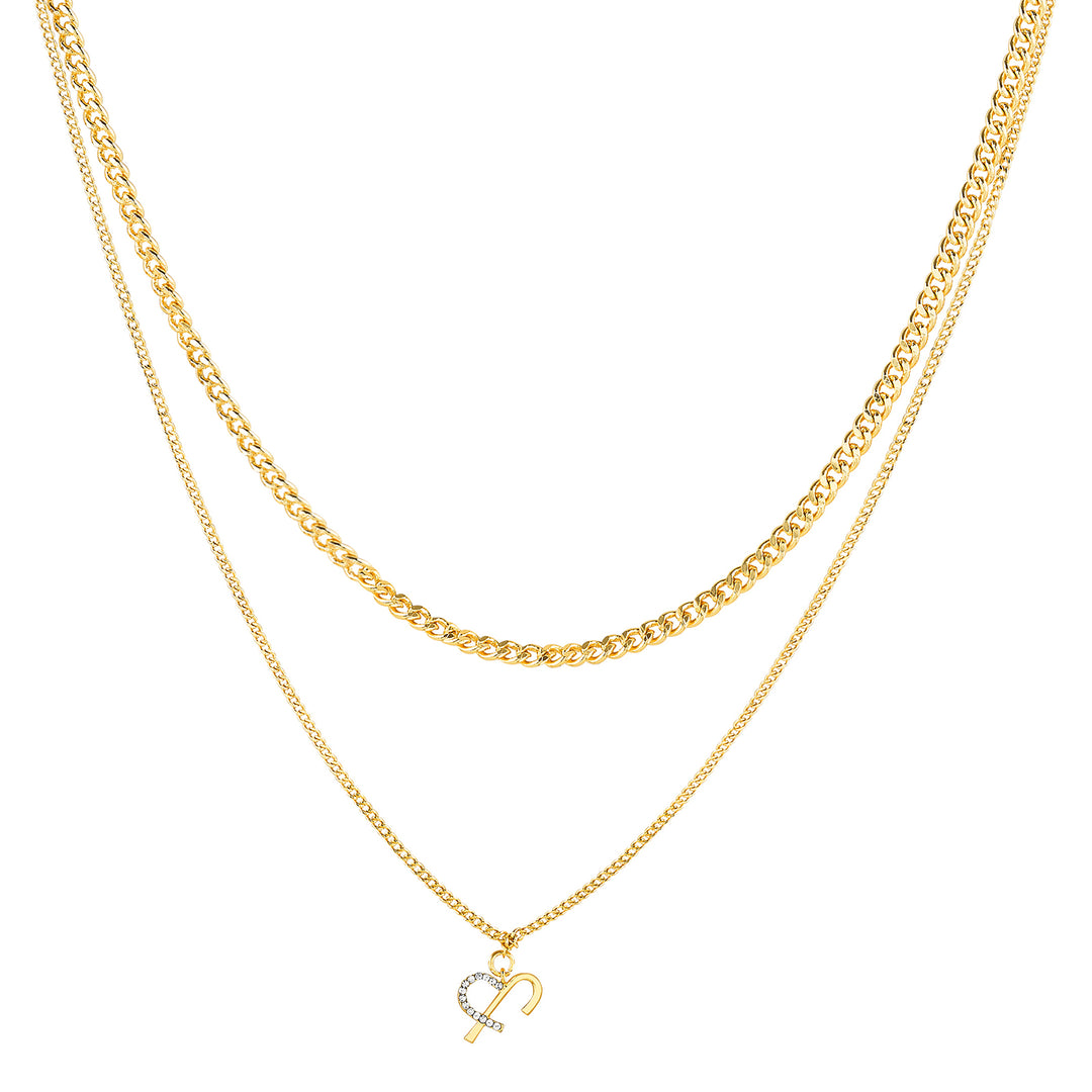Luciya Monogram Gold Necklace