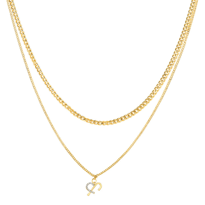 Luciya Monogram Gold Necklace