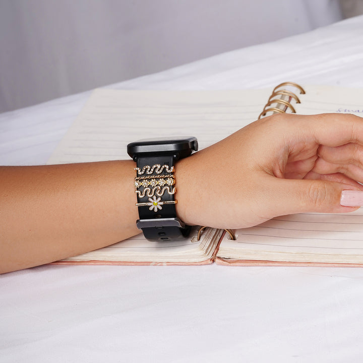 Enchanted Daisy And Gold Ring Watch Charm