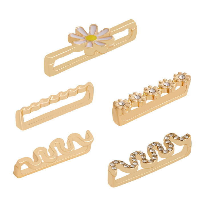 Enchanted Daisy And Gold Ring Watch Charm